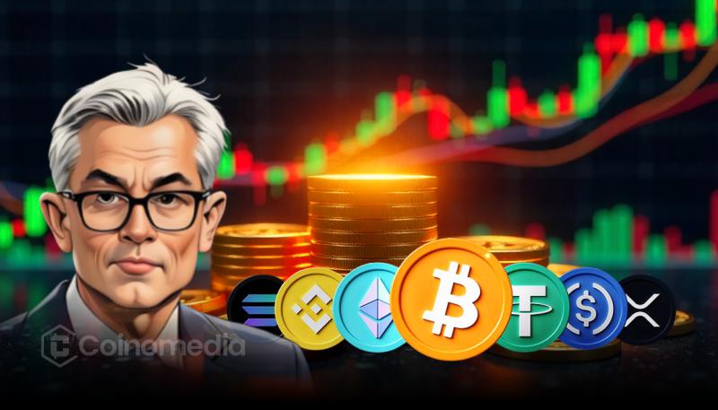 Chart showing altcoin decline due to Fed QT policy