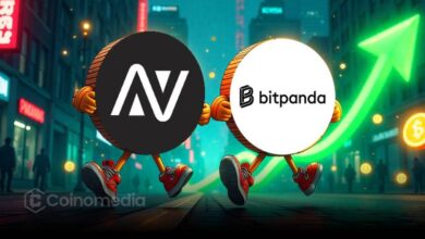 Bitpanda interface showing Avalon Labs (AVL) token listing