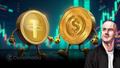Projection chart showing stablecoin market growth by 2028