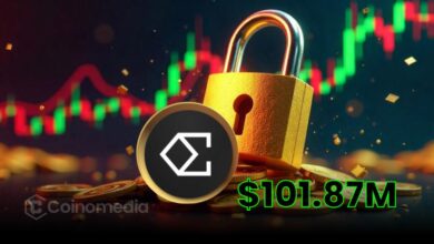 ENA token unlock chart showing $101.87M release this week