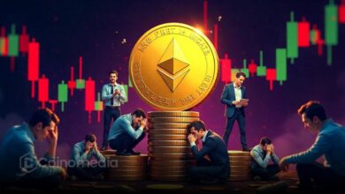 ETH BTC price range chart showing consolidation and potential breakout