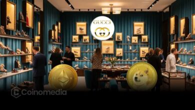 Gucci store offering crypto payments with ETH and DOGE