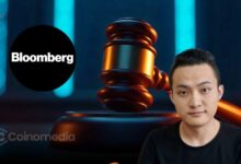Justin Sun Bloomberg Lawsuit with Ethereum Bull Flag Chart