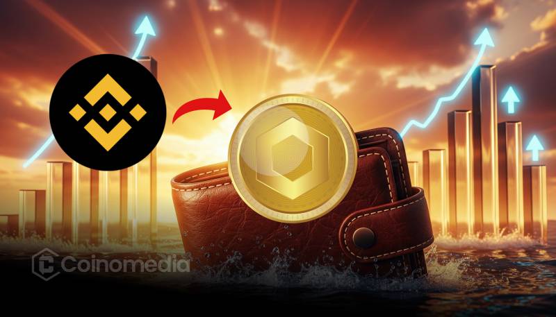 LINK whale withdrawal from Binance worth $7.17M