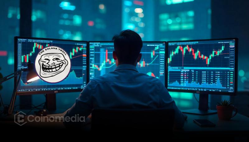 TROLL crypto profit chart showing 1,300x growth in 3.5 months