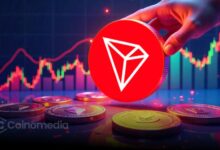 TRON BTC performance chart showing weekly gain
