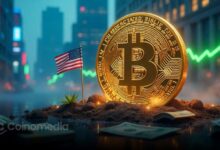 Chart showing U.S. household wealth and potential Bitcoin price impact