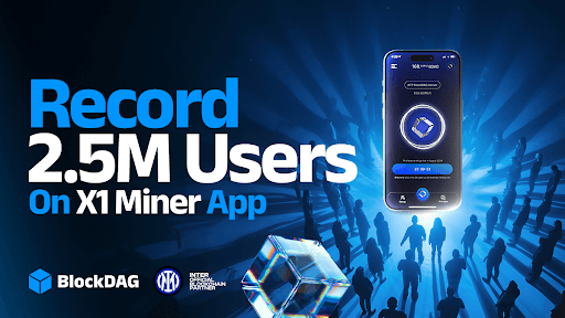 BlockDAG’s X1 Miner App Rockets Past 2.5M Users, Powering a $371M Presale & Eyeing $1 Post-Launch
