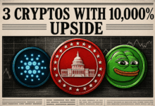 MAGACOIN FINANCE, Cardano & PEPE Seen as 3 Best Cryptos With 10,000% Upside Potential