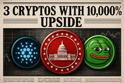 MAGACOIN FINANCE, Cardano & PEPE Seen as 3 Best Cryptos With 10,000% Upside Potential