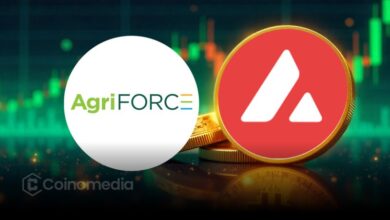AVAX price chart showing surge after leveraged long position and AgriFORCE news