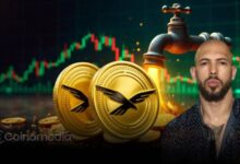 Andrew Tate crypto trade WLFI long position loss and re-entry