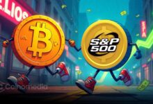Bitcoin vs S&P 500 returns comparison chart over time