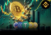 Chart showing Binance BTC/Stablecoin Ratio nearing buy signal