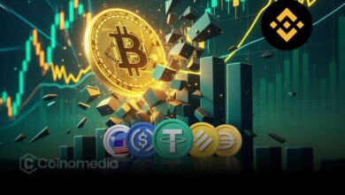Chart showing Binance BTC/Stablecoin Ratio nearing buy signal
