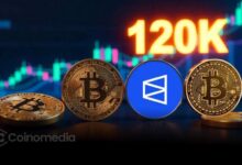 Chart showing Bitcoin price prediction toward $120,000