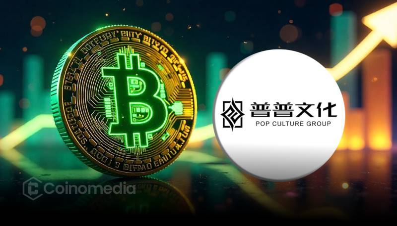 CPOP logo with Bitcoin coins representing CPOP Bitcoin purchase