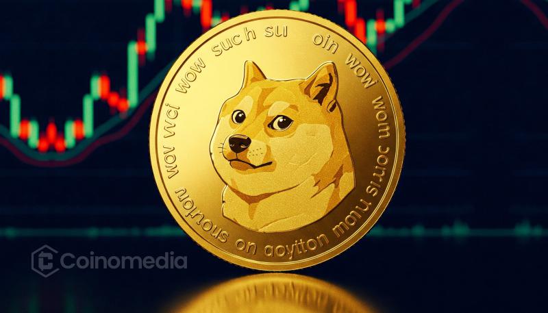 Dogecoin price breakout chart showing target at $0.6533