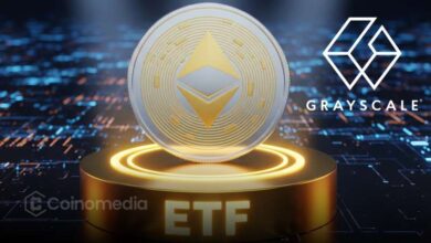 Grayscale Ethereum Covered Call ETF chart with strategy overlay