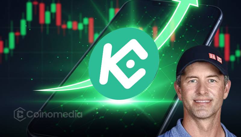 Adam Scott KuCoin partnership announcement with focus on trust and global branding