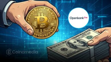 Openbank app interface showing Bitcoin trading feature in Germany