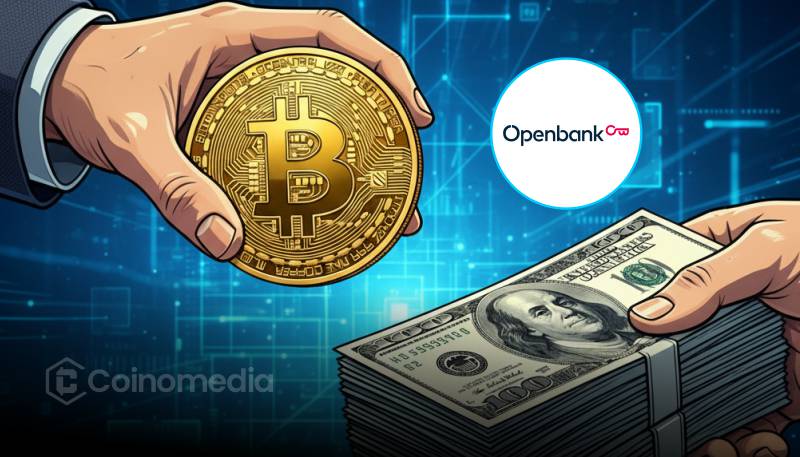 Openbank app interface showing Bitcoin trading feature in Germany