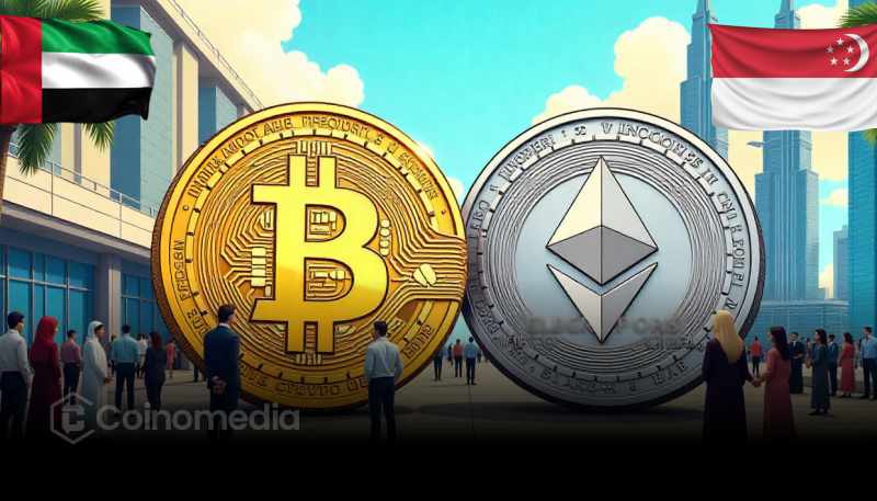 Map showing top crypto-obsessed countries led by Singapore and UAE