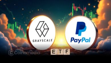 "Infographic showing top 10 crypto updates including ETFs, Grayscale fund, PayPal PYUSD, and Binance BNB surge"