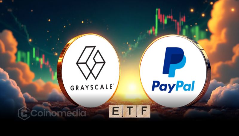 "Infographic showing top 10 crypto updates including ETFs, Grayscale fund, PayPal PYUSD, and Binance BNB surge"