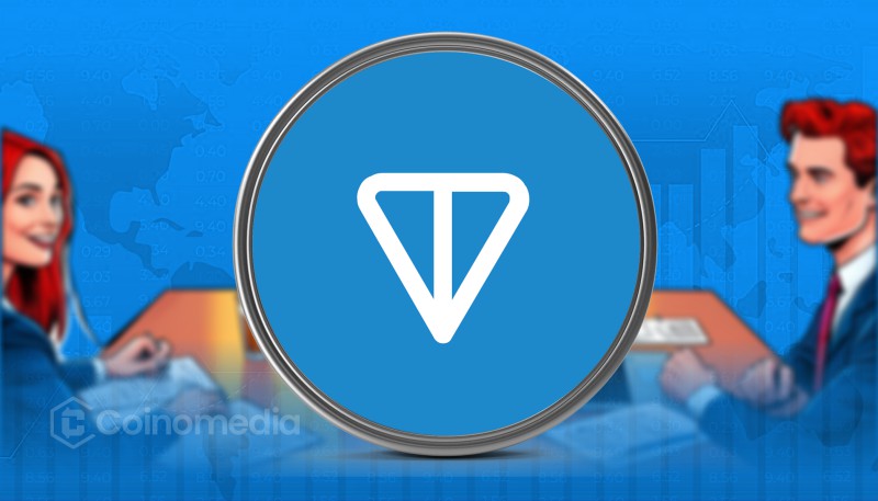 Toncoin triangle pattern chart predicting breakout