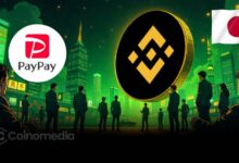 Binance Japan and PayPay logos symbolizing fintech partnership in crypto