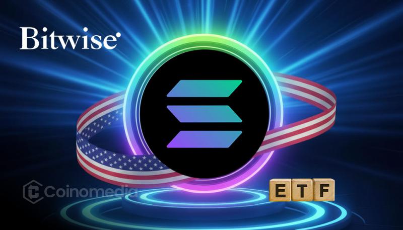 Bitwise Solana Staking ETF trading chart with $55M volume highlight