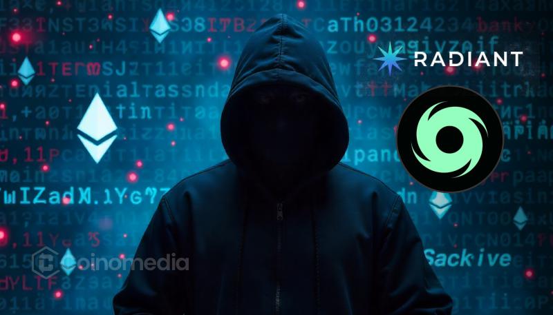 Chart showing $10.8M ETH linked to Radiant hack being moved to Tornado Cash