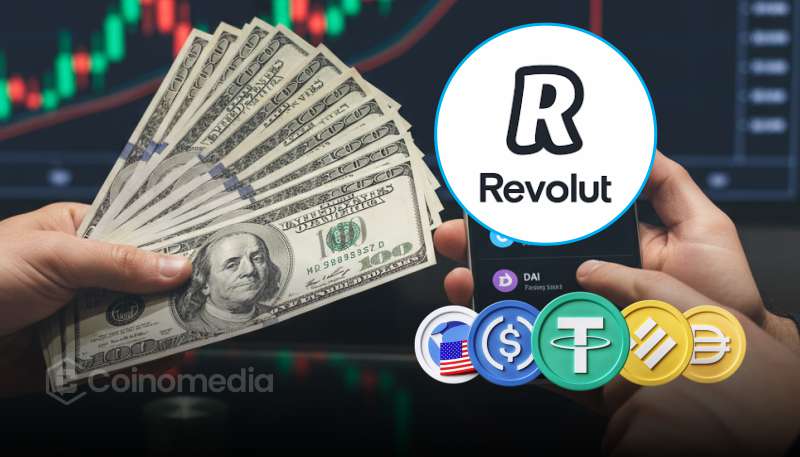 Revolut stablecoin swaps with zero fees on six blockchains