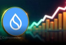 Chart showing SUI DEX volume reaching all-time high in October