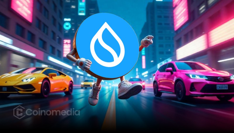 Graph showing SUI token's $26M net inflows over five days