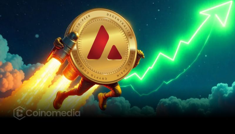 AVAX stablecoin market cap chart showing 33.88% increase