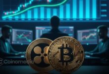 Hyperliquid trading screen showing large BTC and XRP short positions