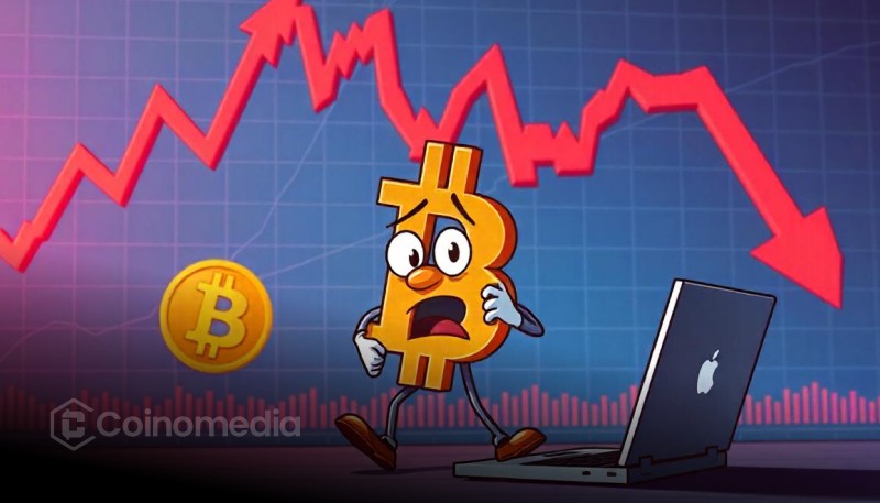 Chart showing Bitcoin daily losses reaching $900 million