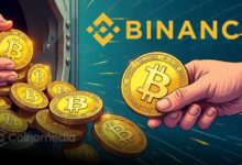 Chart showing Bitcoin outflows from Binance exchange