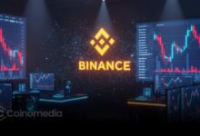 Graph showing declining Binance XRP reserves over time