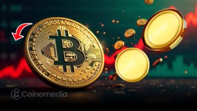 Chart showing Bitcoin dominance at 55% amid crypto market correction