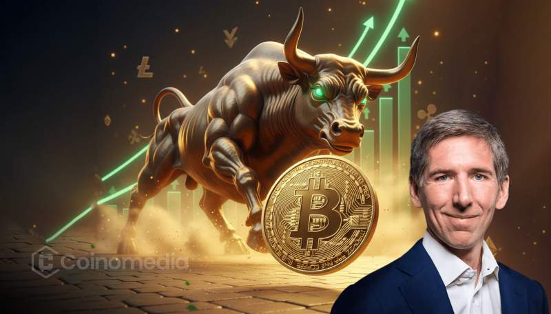 Chart showing projected rise in crypto bull market by 2026 with institutional and tokenization growth