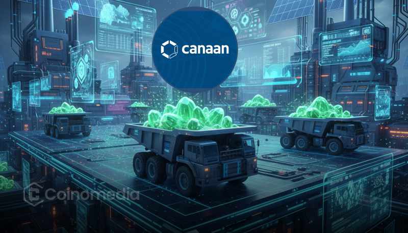 Canaan AI mining infrastructure and revenue growth chart