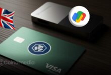 Crypto.com Visa card added to Google Pay on smartphone screen