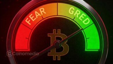 Bitcoin Fear & Greed Index showing extreme fear at level 20