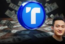 Justin Sun speaking on alleged TUSD reserves misuse at Hong Kong briefing