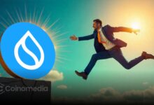 SUI network stablecoin growth chart showing $100M increase in two weeks