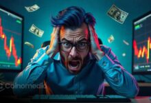 Chart showing unrealized losses of trader 0xc2a3 in BTC, ETH, SOL, and HYPE