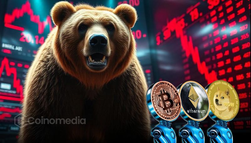 Crypto bear market trend in October chart